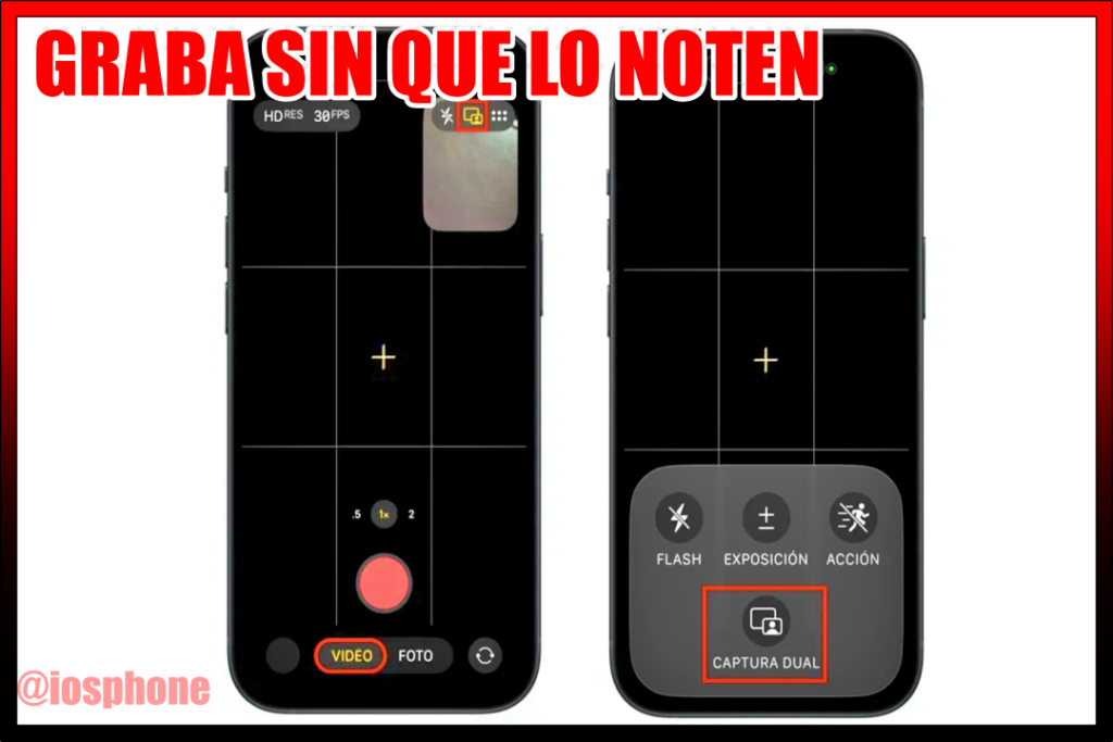 Cómo grabar sin que se note en iPhone