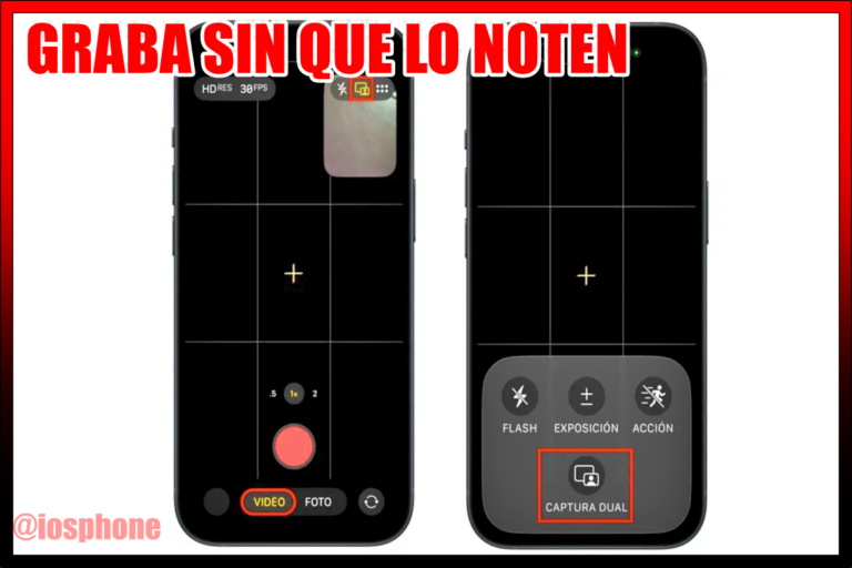 Cómo grabar sin que se note en iPhone