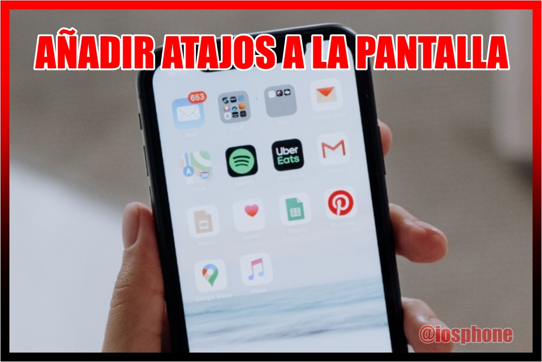 añadir atajos a la pantalla