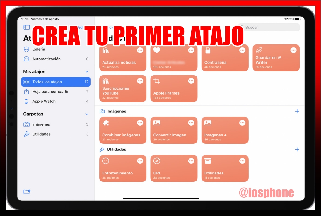 crear tu primer atajo en iPhone