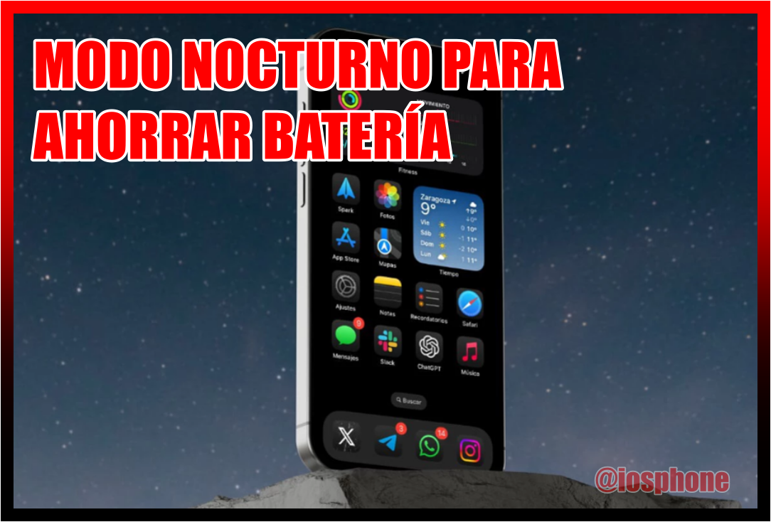 modo nocturno para ahorrar batería