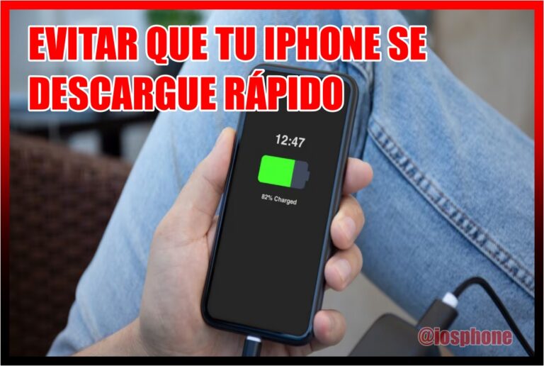 evitar que tu iPhone se descargue rápido