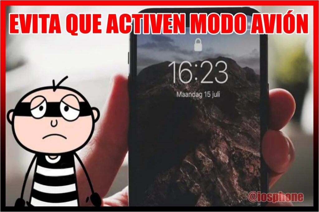 evitar que un ladrón active el modo avión
