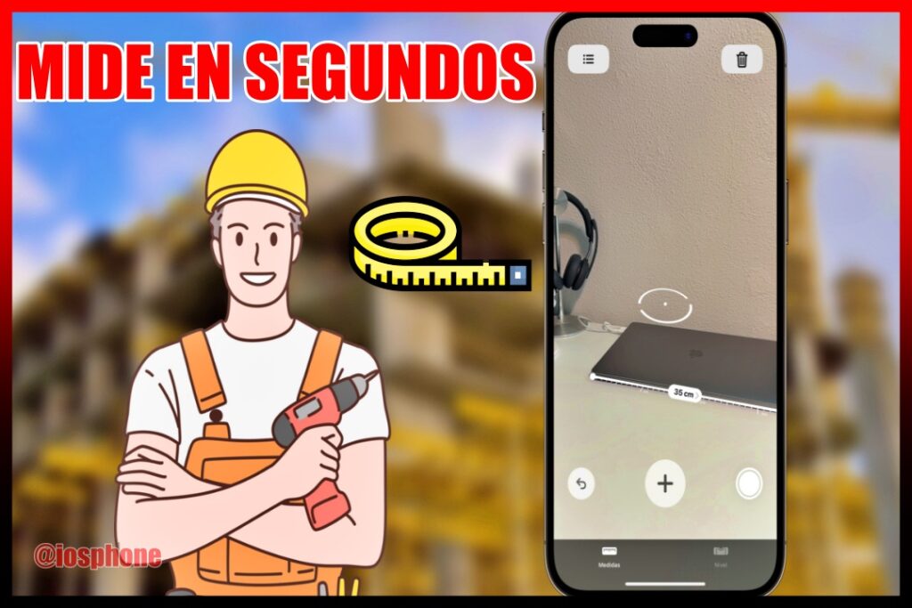 ¿Cómo se utiliza la aplicación de medición?