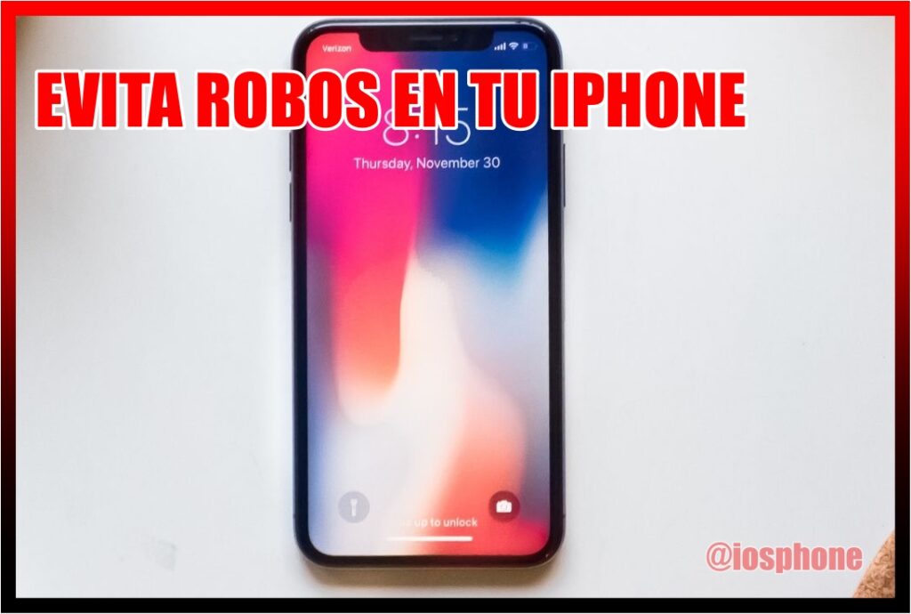 evitar robos en tu iPhone