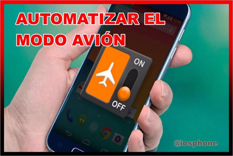 automatizar el modo avión
