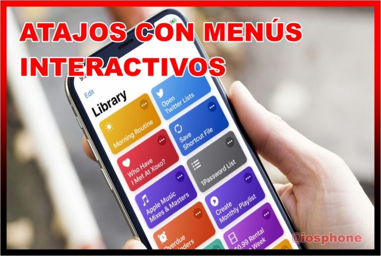 atajos con menús interactivos