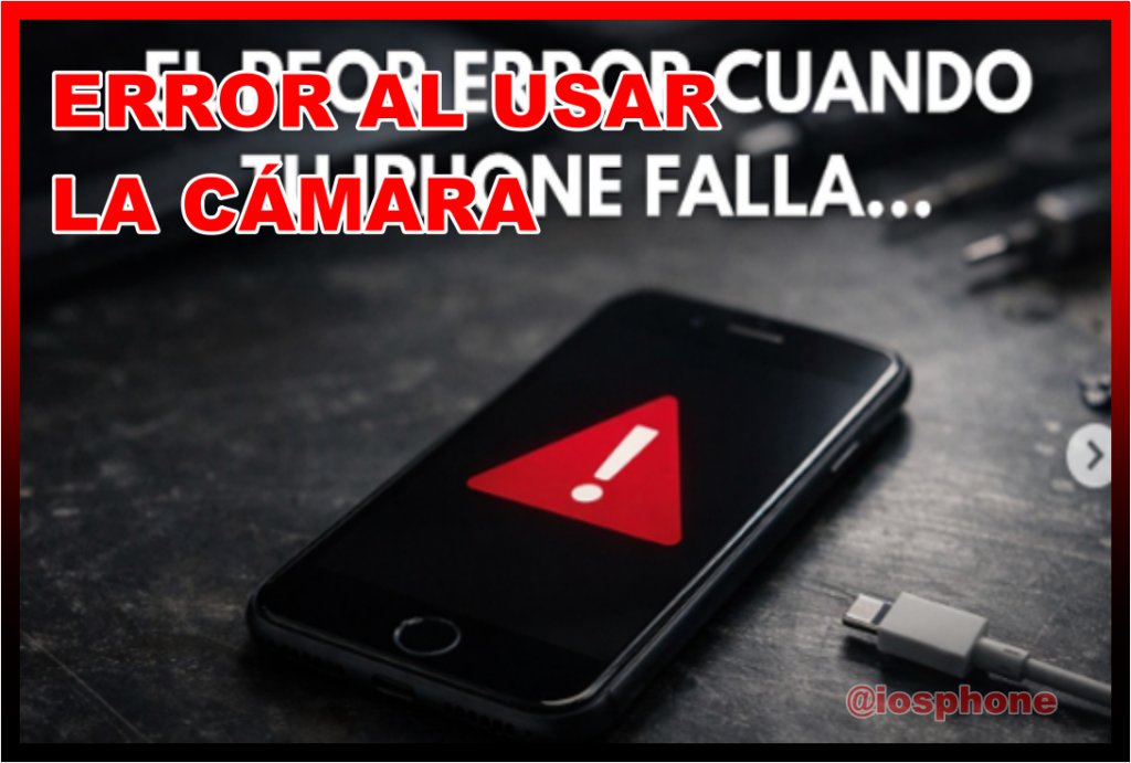 Error al Usar la Cámara